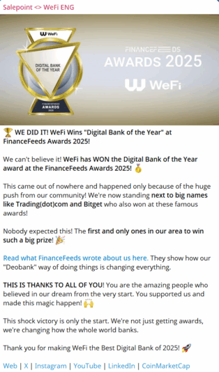 Award winning Wefi